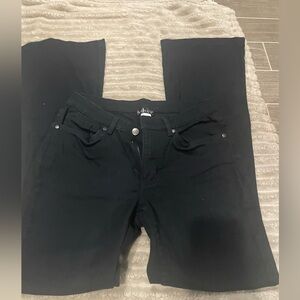 VENUS Women's Classic Black Straight Leg Jeans